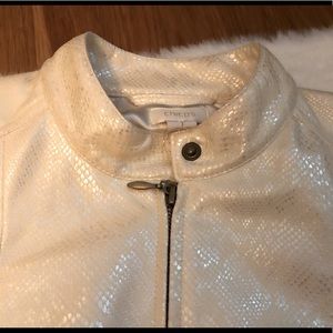 🦋CHICOS MOTO JACKET🦋WORN ONCE🦋SZ M (CHICOS 1)